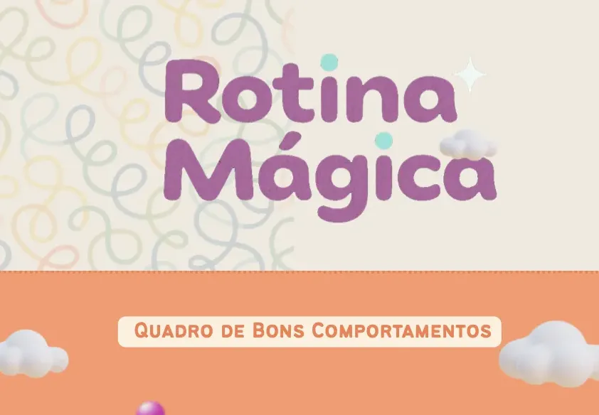 Capa do bônus Rotina Mágica, Quadro de Bons Comportamentos